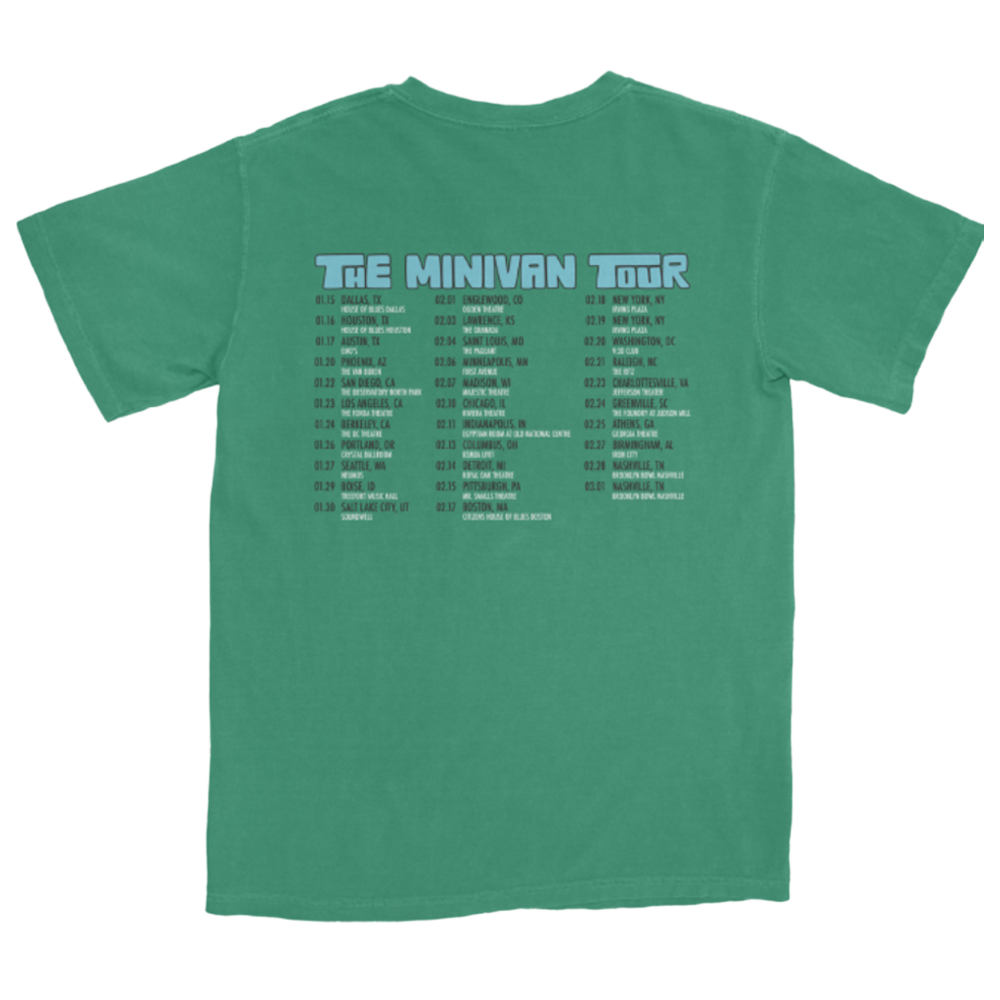 2026 The Minivan Tour Green T-Shirt